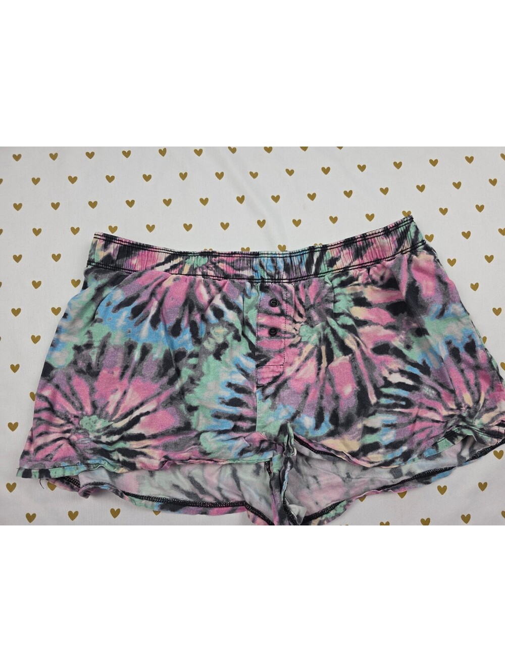 Victorias Secret PINK Tye Dye SMALL Sleep Shorts Boxers Pajama Bottoms